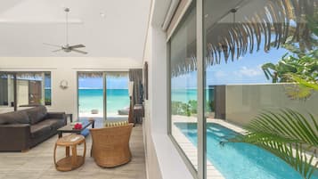 Villa, Beachfront | Premium bedding, pillowtop beds, in-room safe, individually decorated