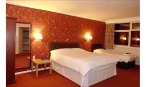 Individually decorated, individually furnished, desk, laptop workspace