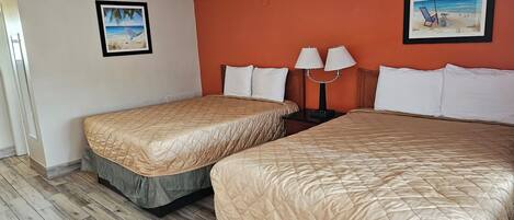 Standard Double Room, 2 Double Beds | Desk, blackout drapes, soundproofing, free WiFi