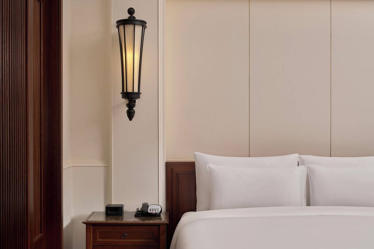 Down duvets, minibar, in-room safe, desk