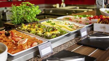 Daily buffet breakfast (EUR 12 per person)