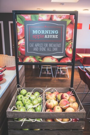 Daily buffet breakfast for a fee