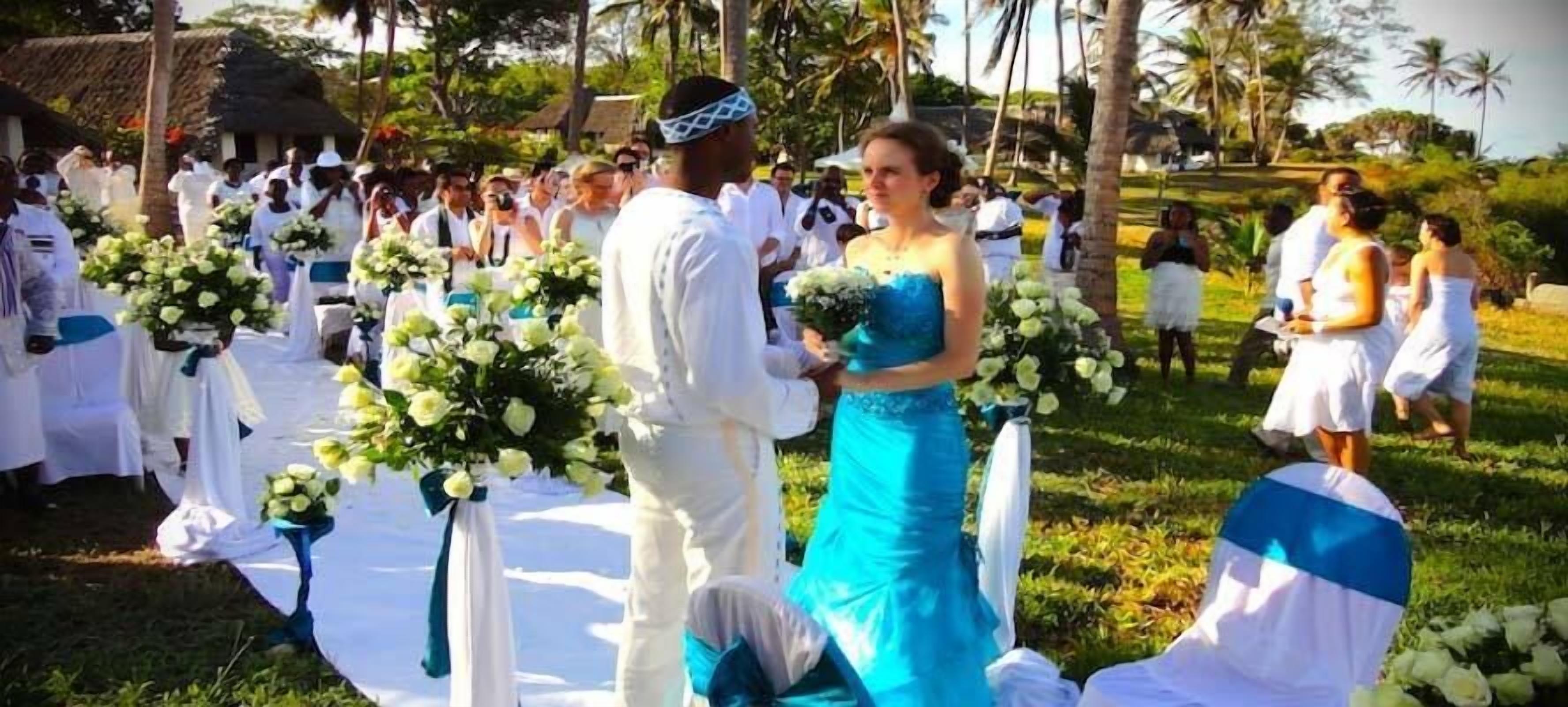 outdoor wedding area