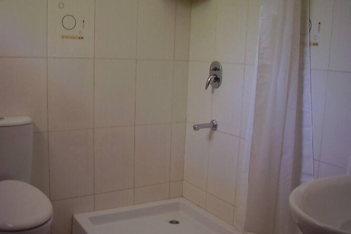 free toiletries, slippers, towels