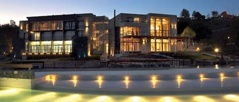 Front of property – evening/night