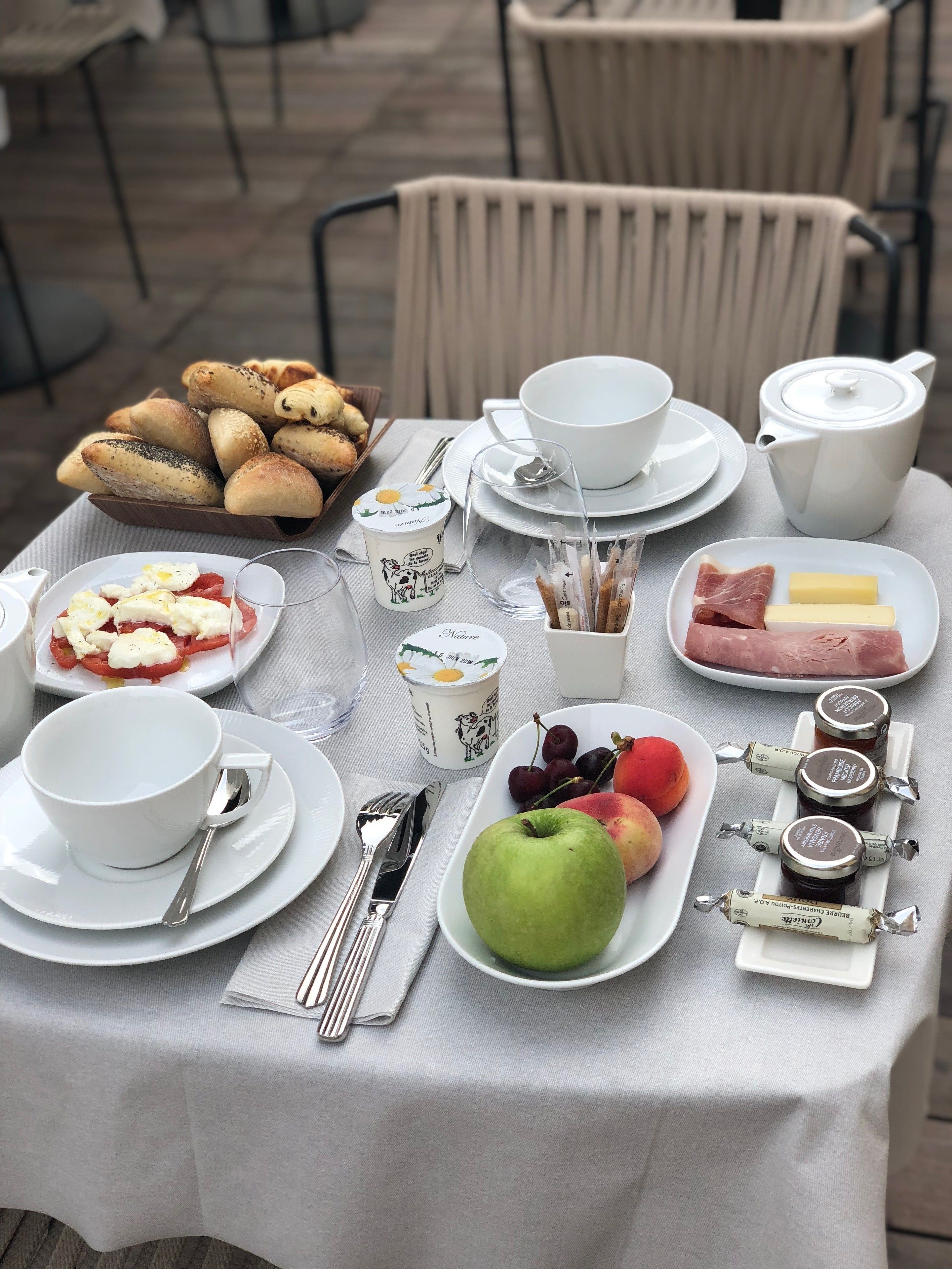 Kontinental morgenmad hver dag mod et gebyr