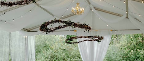 Espace banquet en plein air