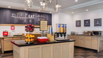 Free daily buffet breakfast