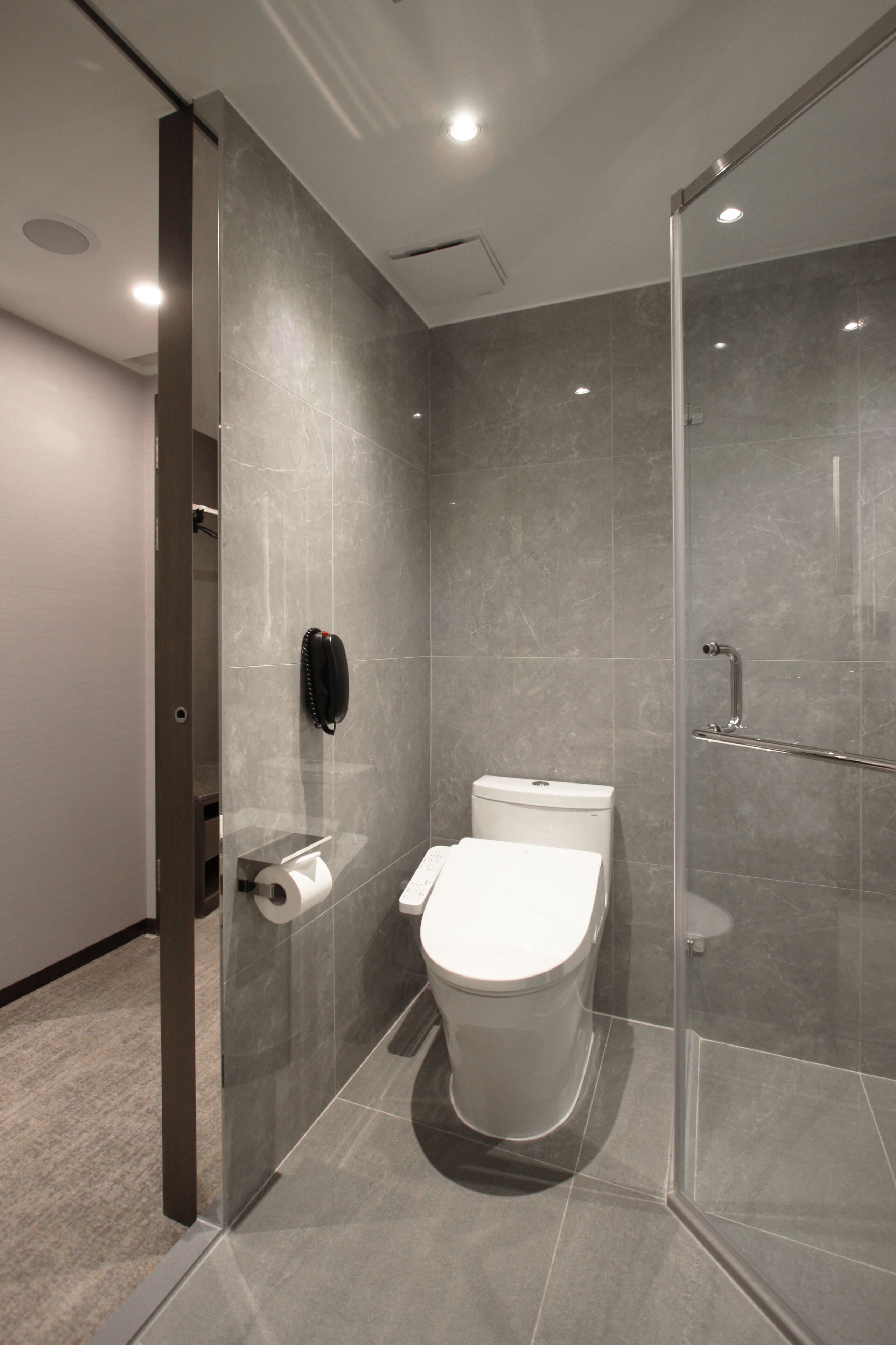 eco-friendly toiletries, hair dryer, bathrobes, slippers