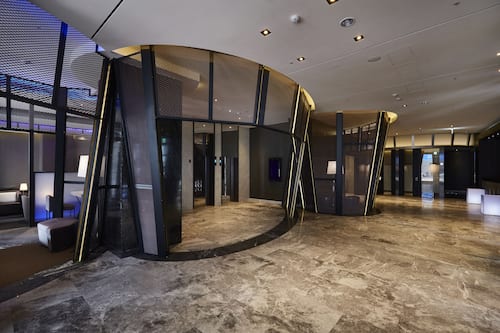 Interior entrance