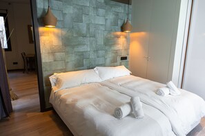 Premium-lejlighed - 2 soveværelser - 2 badeværelser | Premium-sengetøj, senge med madrasser af memory foam