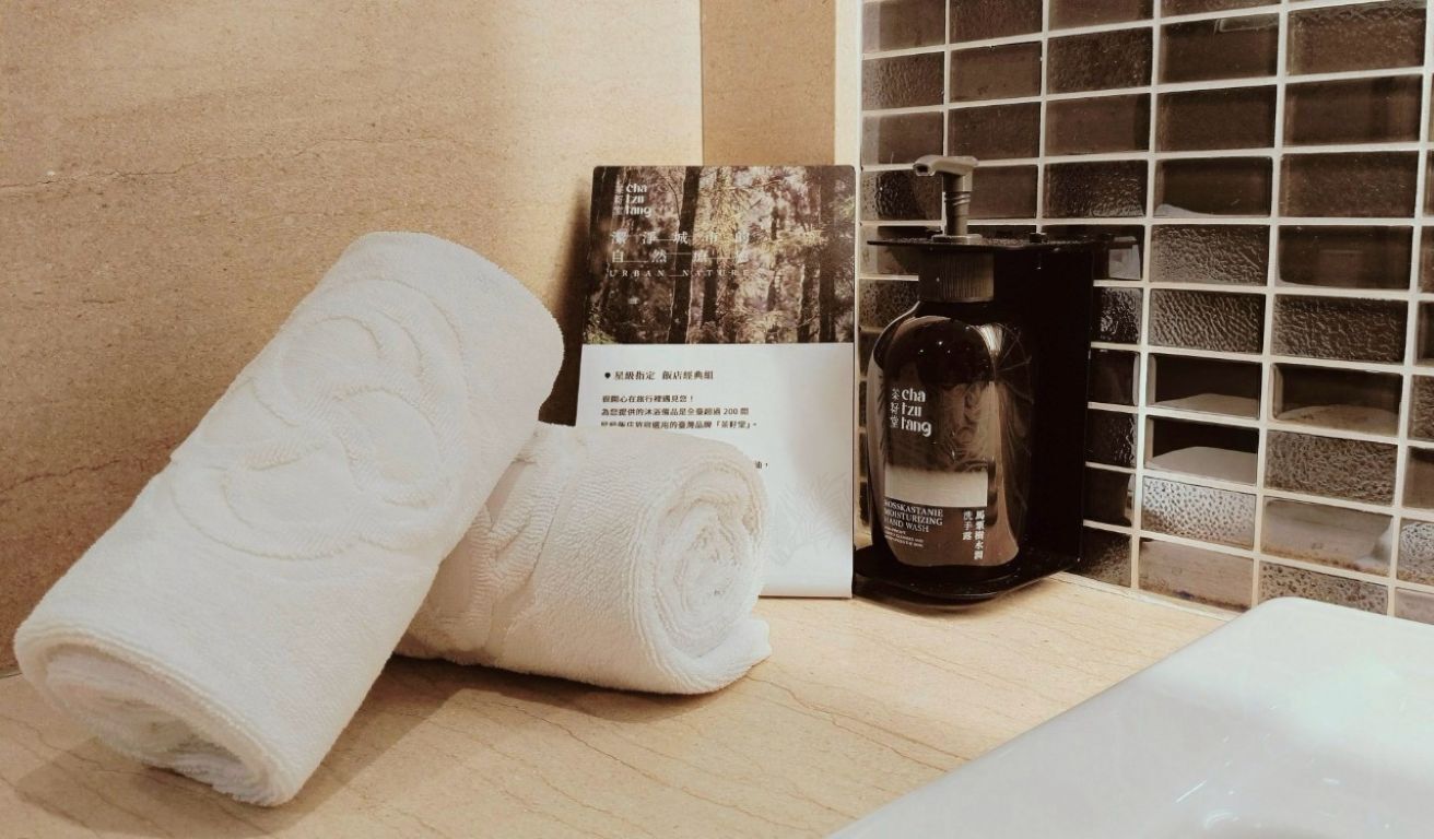 hair dryer, slippers, electronic bidet, towels