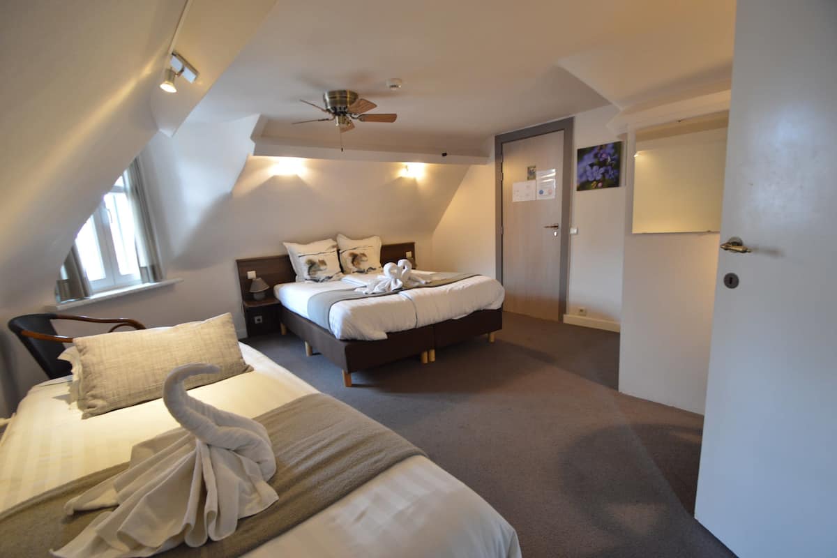 Triple Room (Double Use) | Meja, ruang kerja komputer riba, Wi-fi percuma, cadar katil