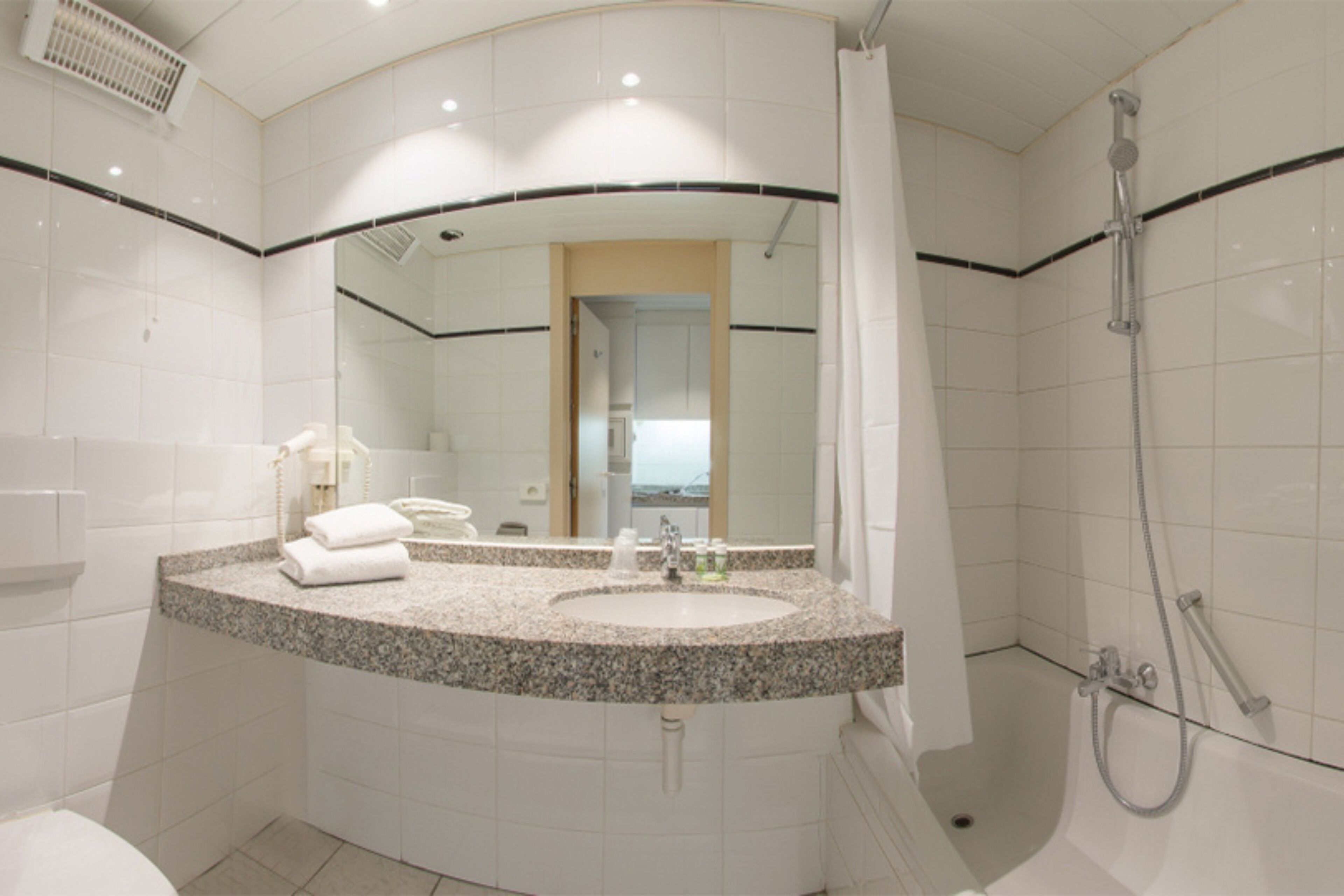 free toiletries, hair dryer, towels, soap