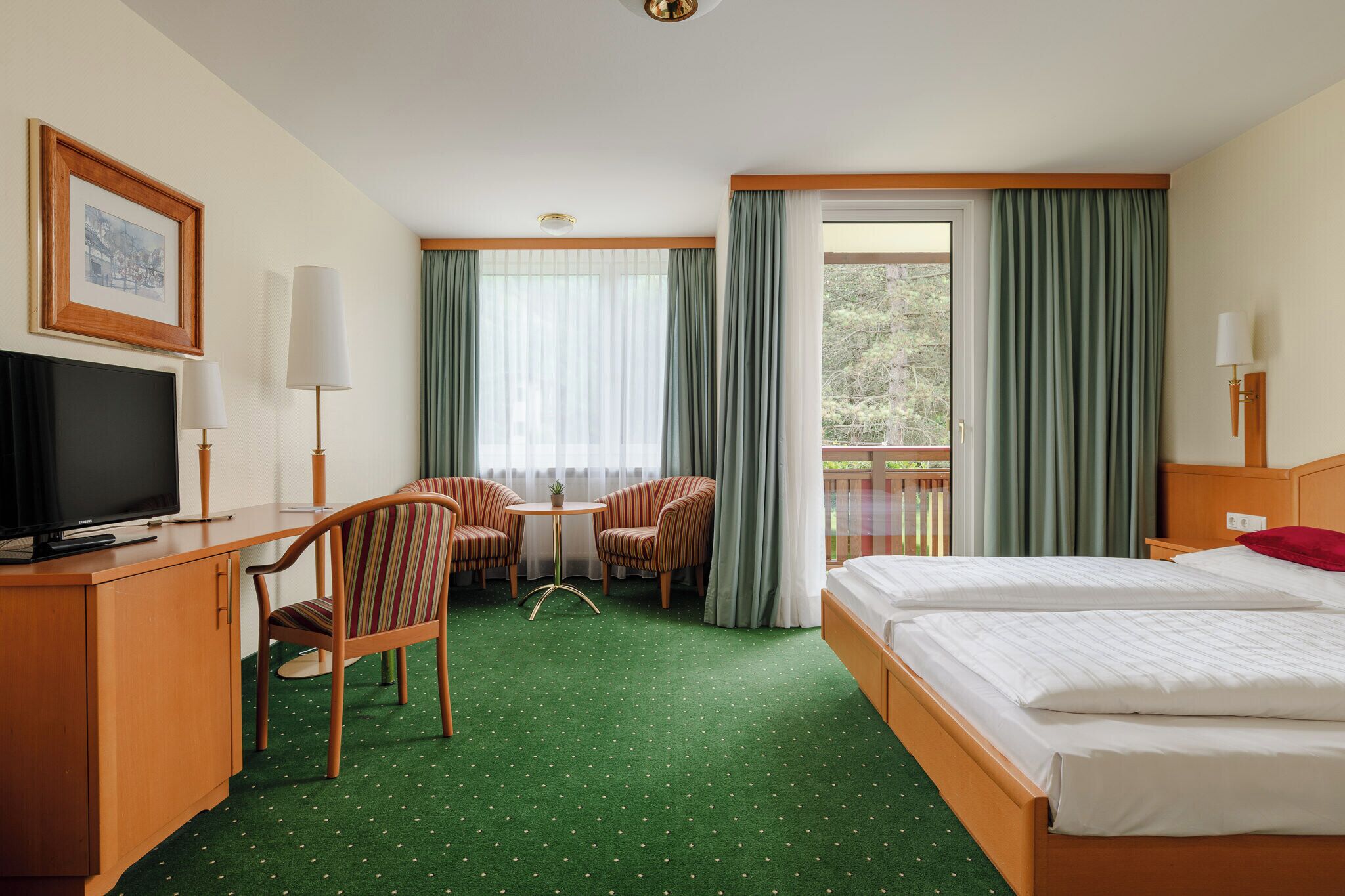 Chambre Double Confort, balcon, vue montagne