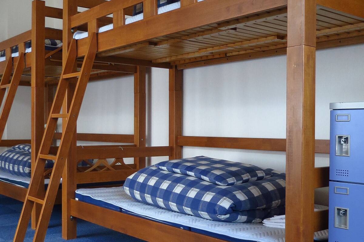 宿舍, 男女混合宿舍 (Adult 2 / Bunk Bed) | 羽绒被、免费 WiFi、床单