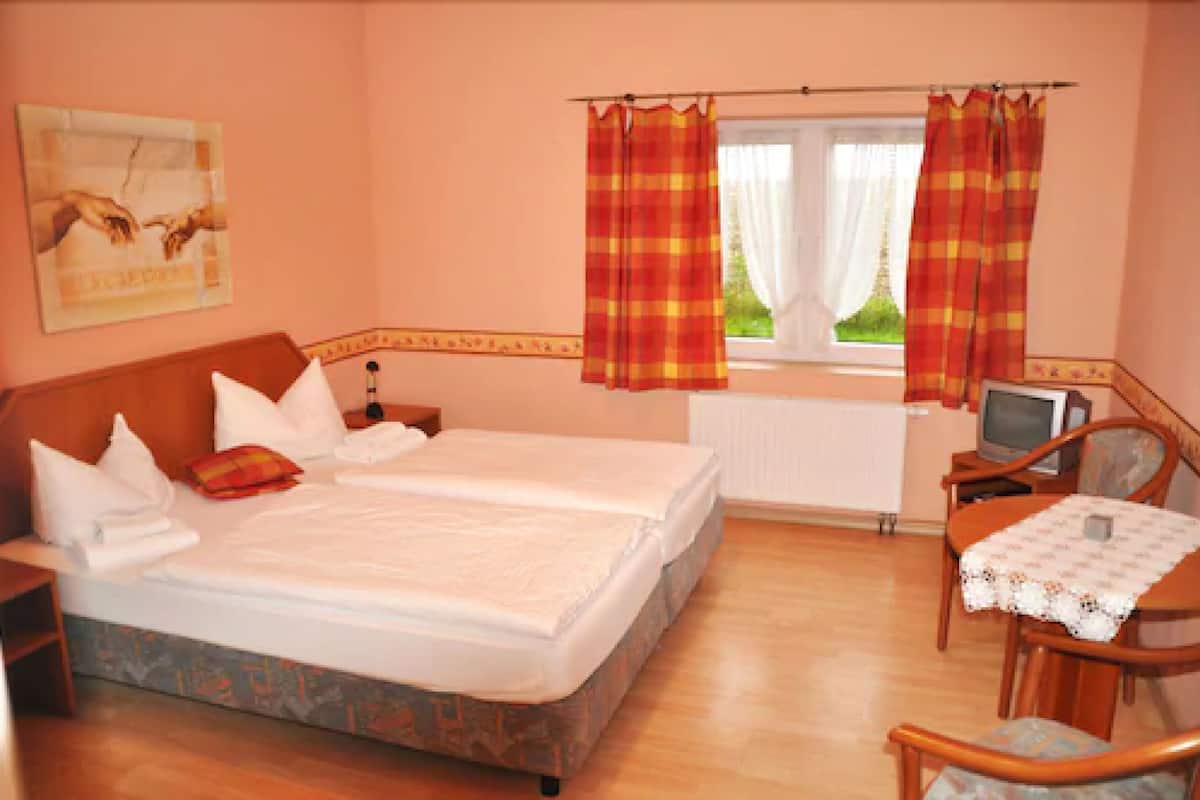 Habitación doble estándar | Ropa de cama hipoalergénica, escritorio y ropa de cama
