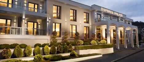 Front of property – evening/night