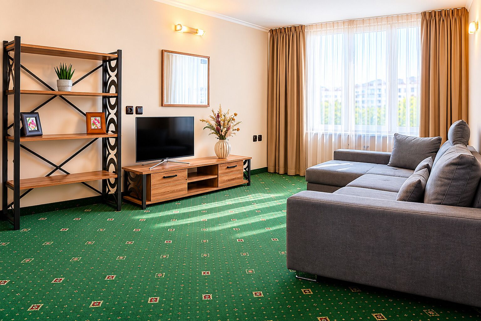Pillowtop beds, minibar, desk, soundproofing