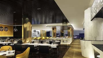 Breakfast, lunch and dinner served