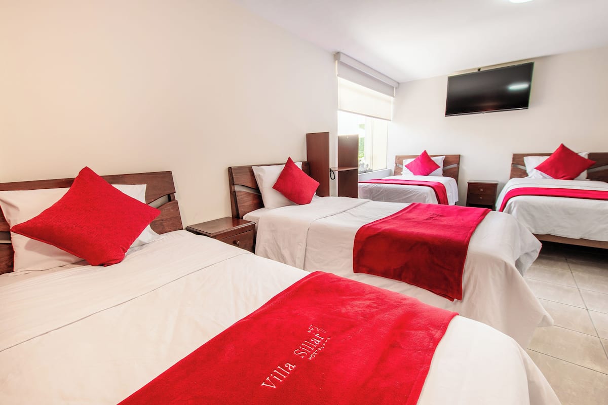 pillow-top beds, in-room safe, desk, blackout curtains