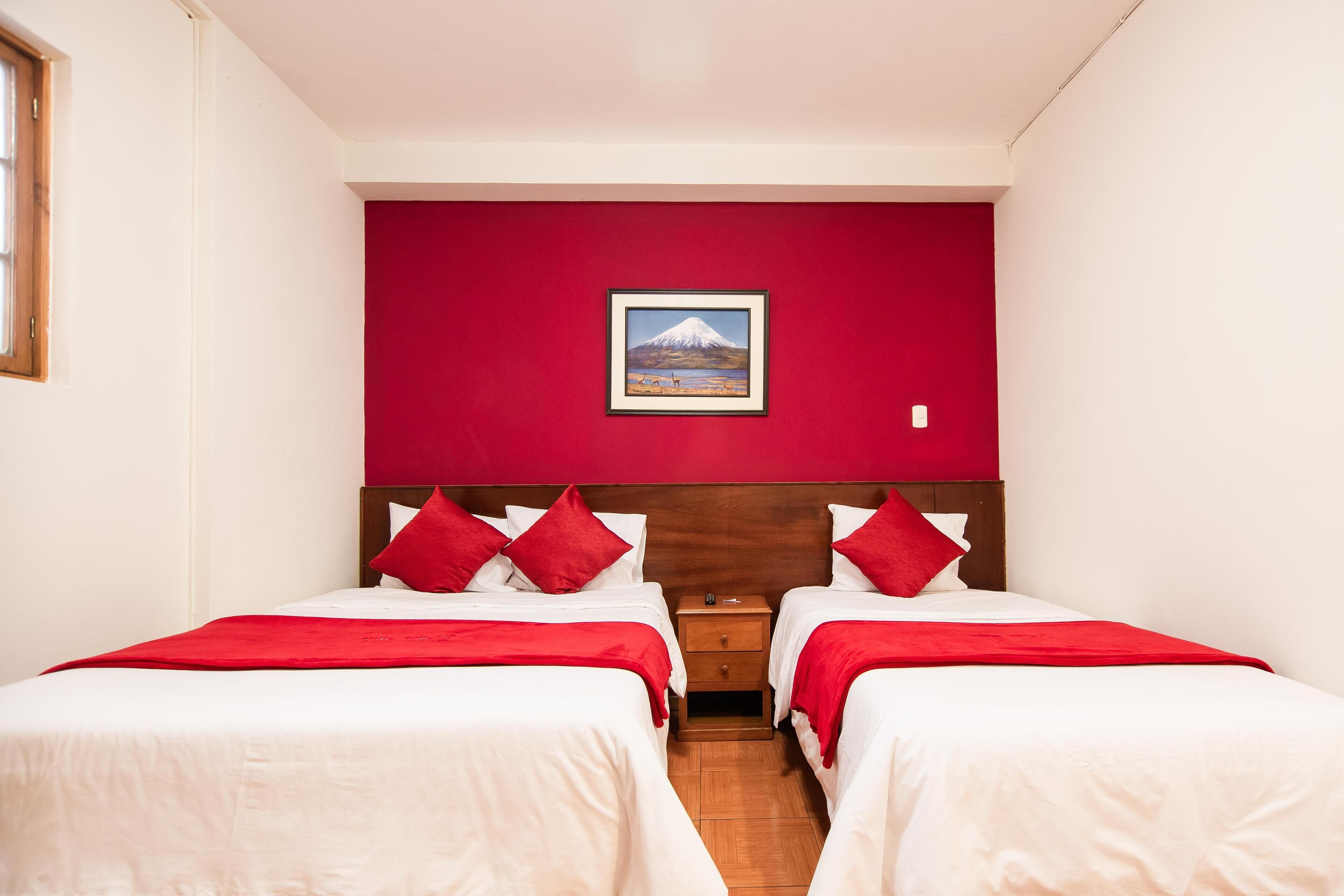 Pillow-top beds, in-room safe, desk, blackout curtains