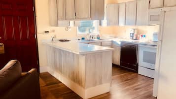 Woodside Suite #1, Two Bedrooms with Kitchen, partial view, stairs | Private kitchen