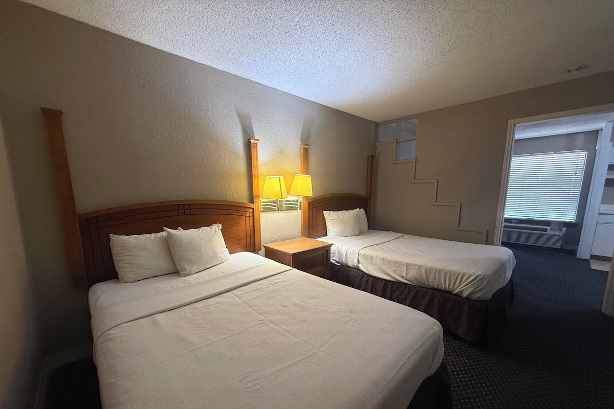 Desk, iron/ironing board, free WiFi, bed sheets