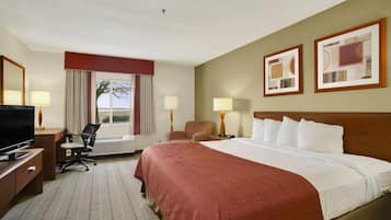 Zimmer, 1 Queen-Bett, barrierefrei, Nichtraucher | Schreibtisch, Bügeleisen/Bügelbrett, kostenloses WLAN, Bettwäsche