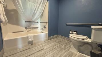 Room, 1 Queen Bed, Accessible, Non Smoking | Desk, iron/ironing board, free WiFi, bed sheets
