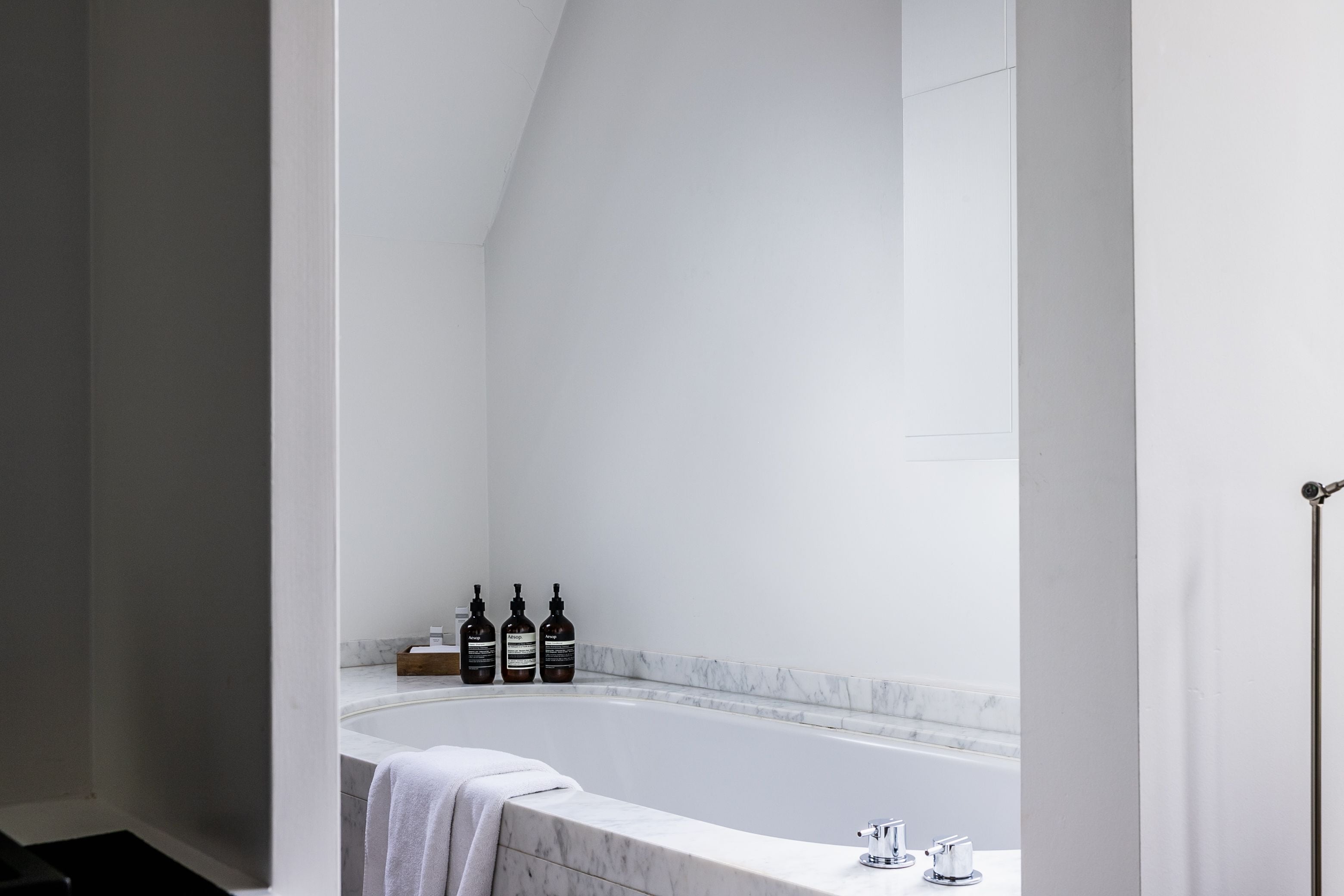 julien experience room | bathroom | designer toiletries, hair dryer, bathrobes, slippers