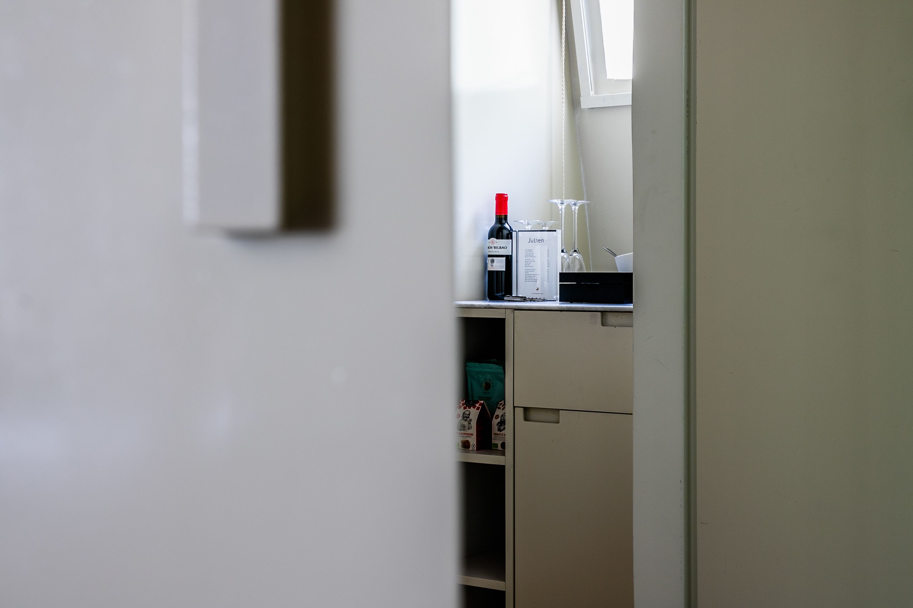 julien dreamer room | premium bedding, down duvets, minibar, in-room safe