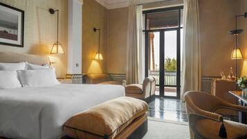 Deluxe Room, Pool View | Premium bedding, minibar, in-room safe, individually decorated