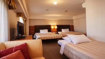 Ropa de cama de alta calidad, escritorio y cortinas blackout