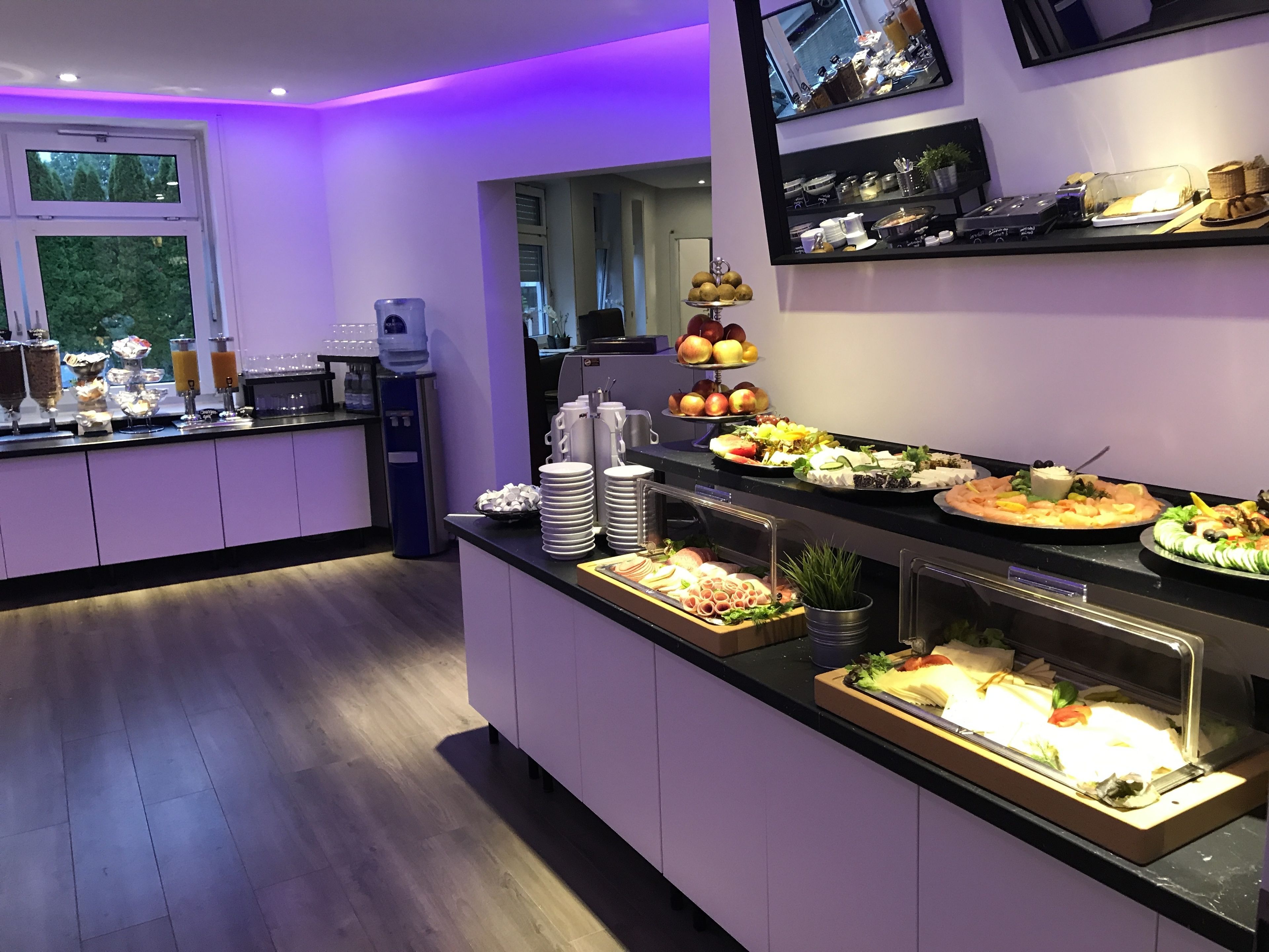 daily buffet breakfast (eur 9 per person)