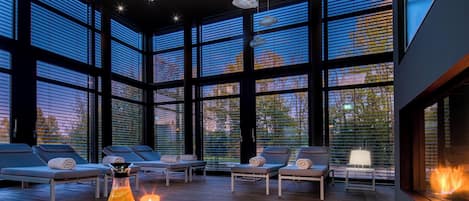 Salas de tratamiento para parejas, sauna y baño de vapor