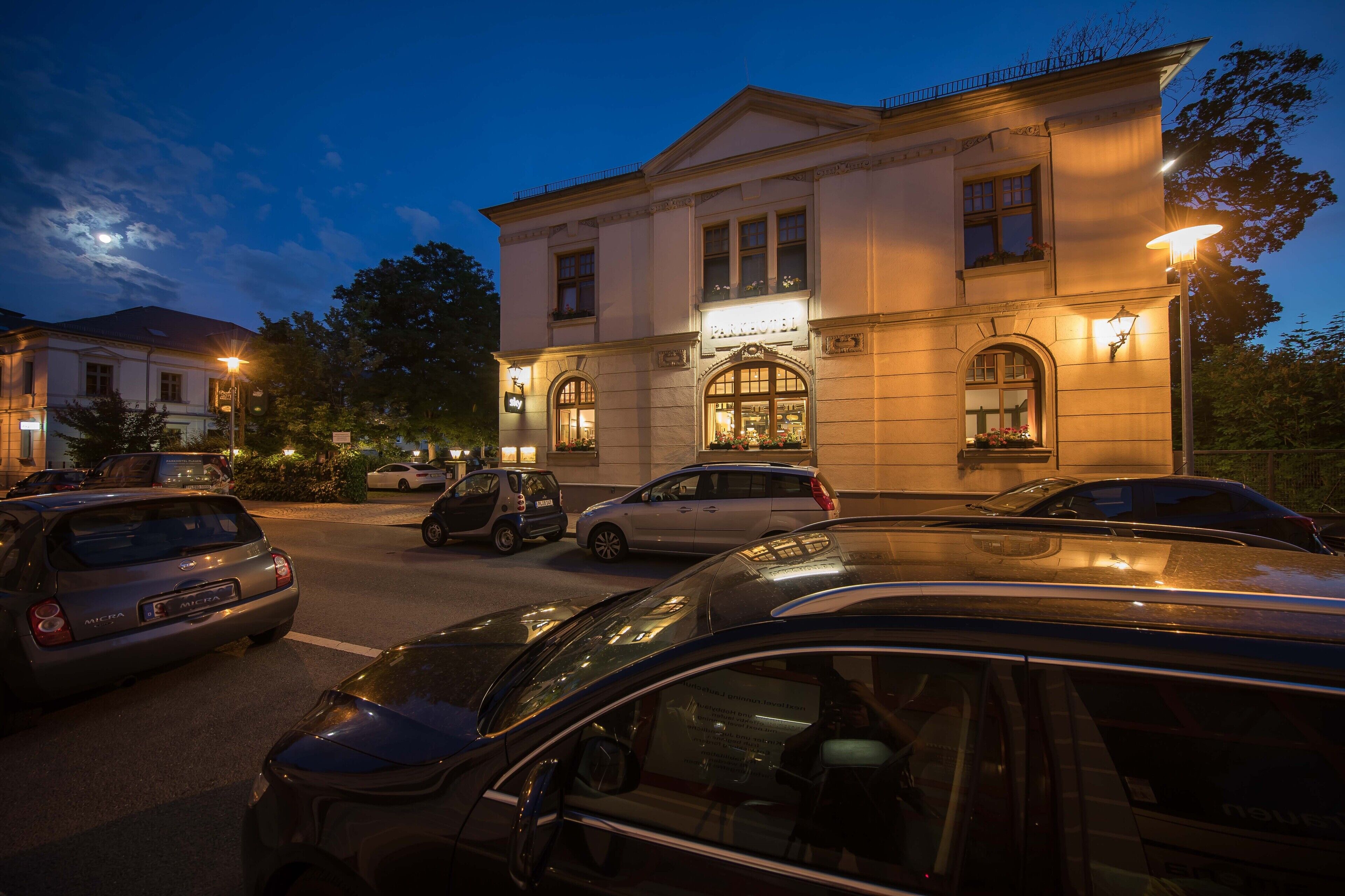 front of property – evening/night