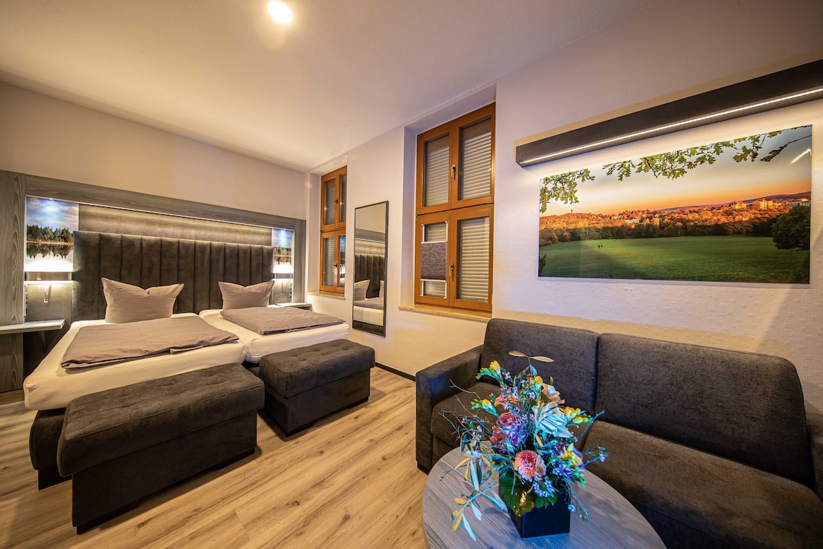 executive double room | premium bedding, minibar, in-room safe, individually decorated