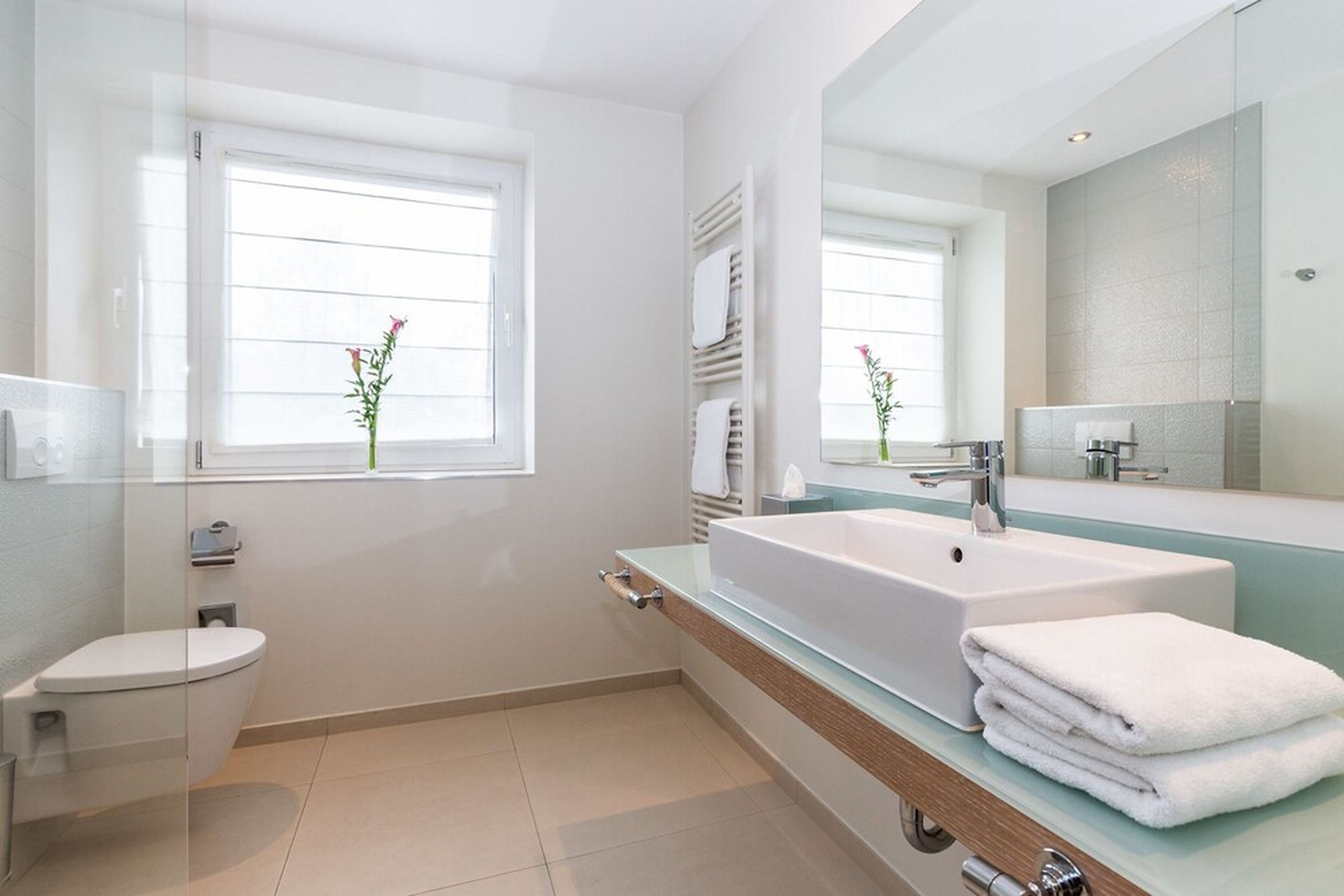 free toiletries, hair dryer, towels