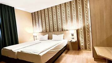 In-room safe, desk, laptop workspace, WiFi (free)