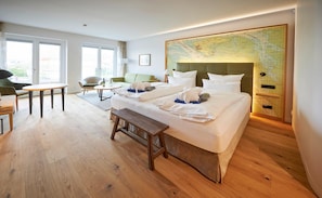 Premium suite | Hypoallergeen beddengoed, een kluis op de kamer, gratis wifi, beddengoed