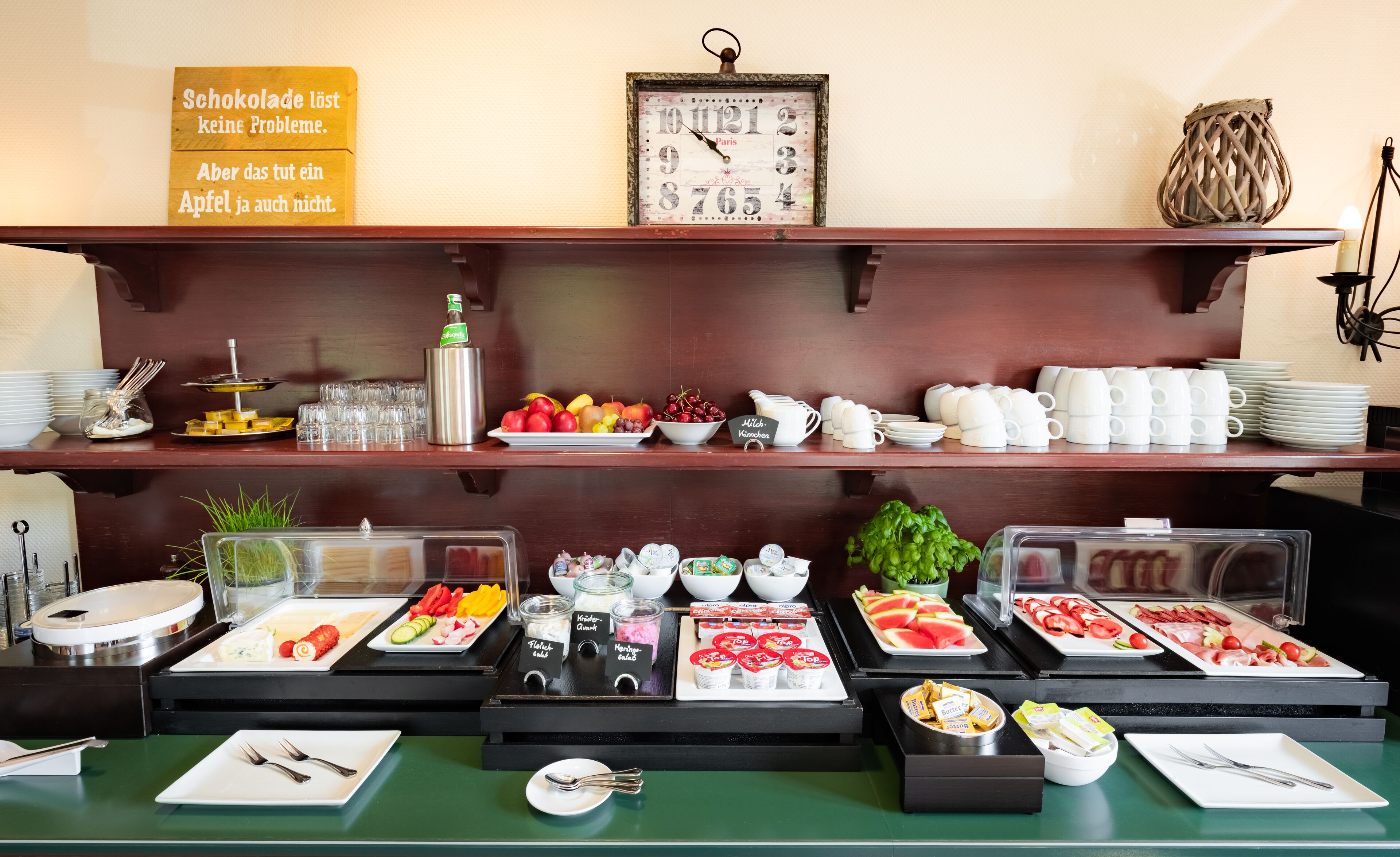 daily buffet breakfast (eur 15.00 per person)