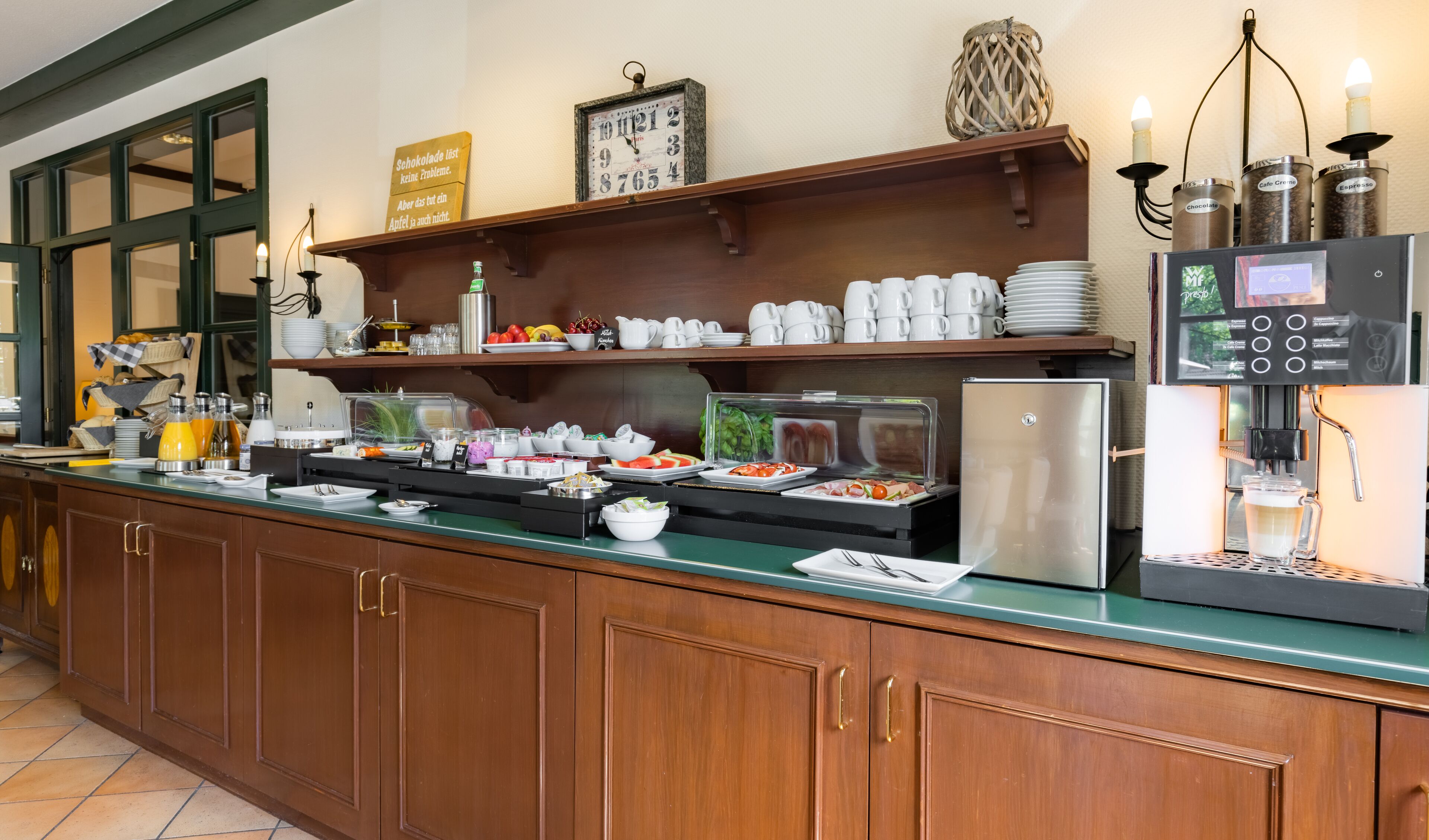 daily buffet breakfast (eur 15.00 per person)