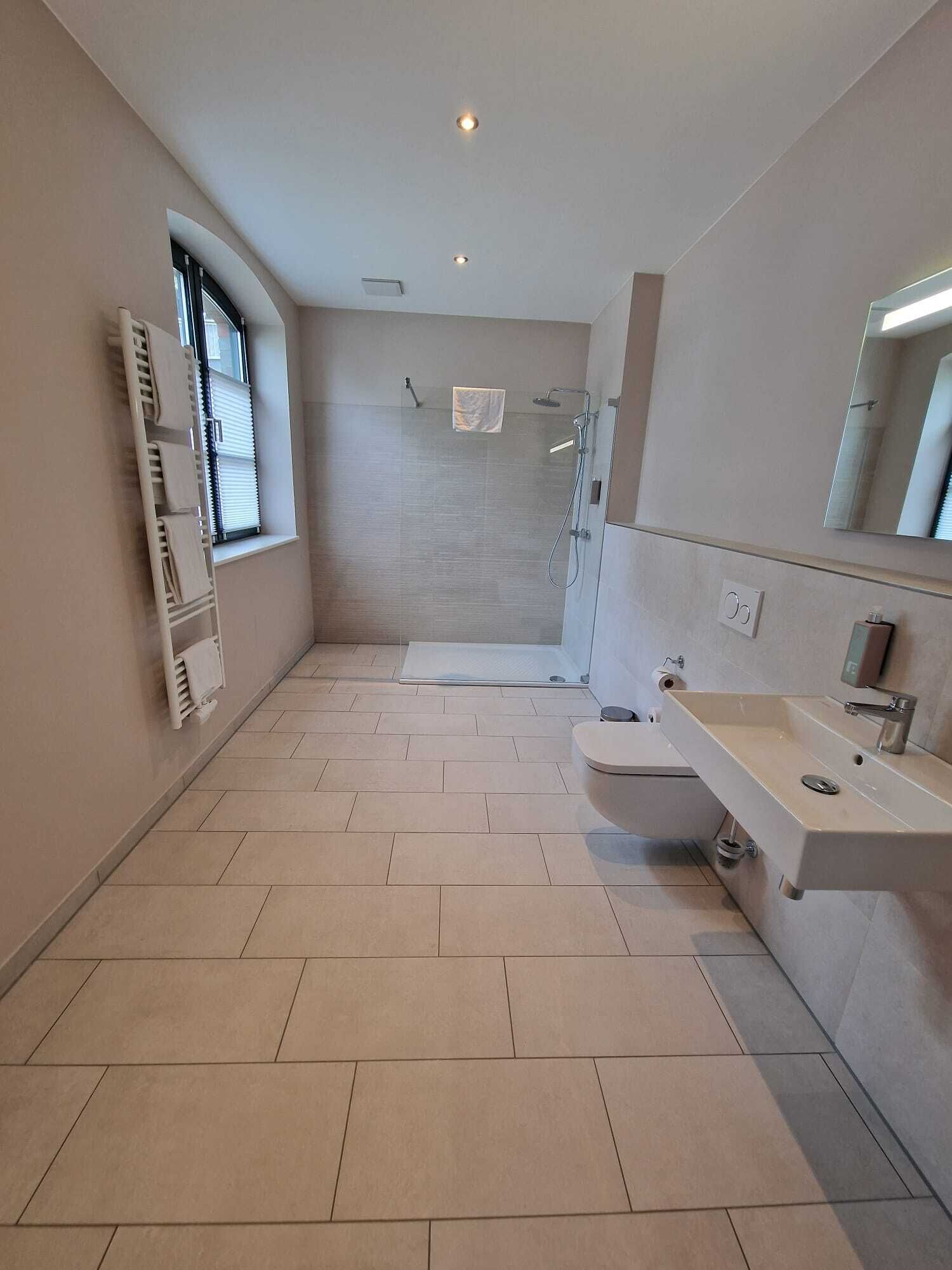 premium studio | bathroom | free toiletries, hair dryer, towels, soap