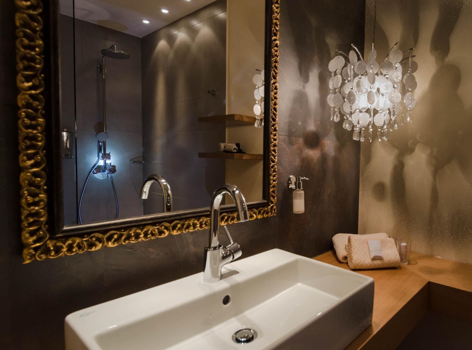 free toiletries, hair dryer, towels, soap