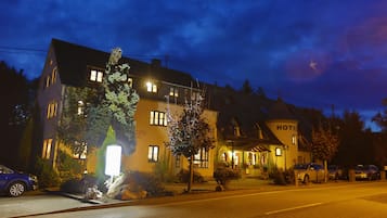 Front of property - evening/night