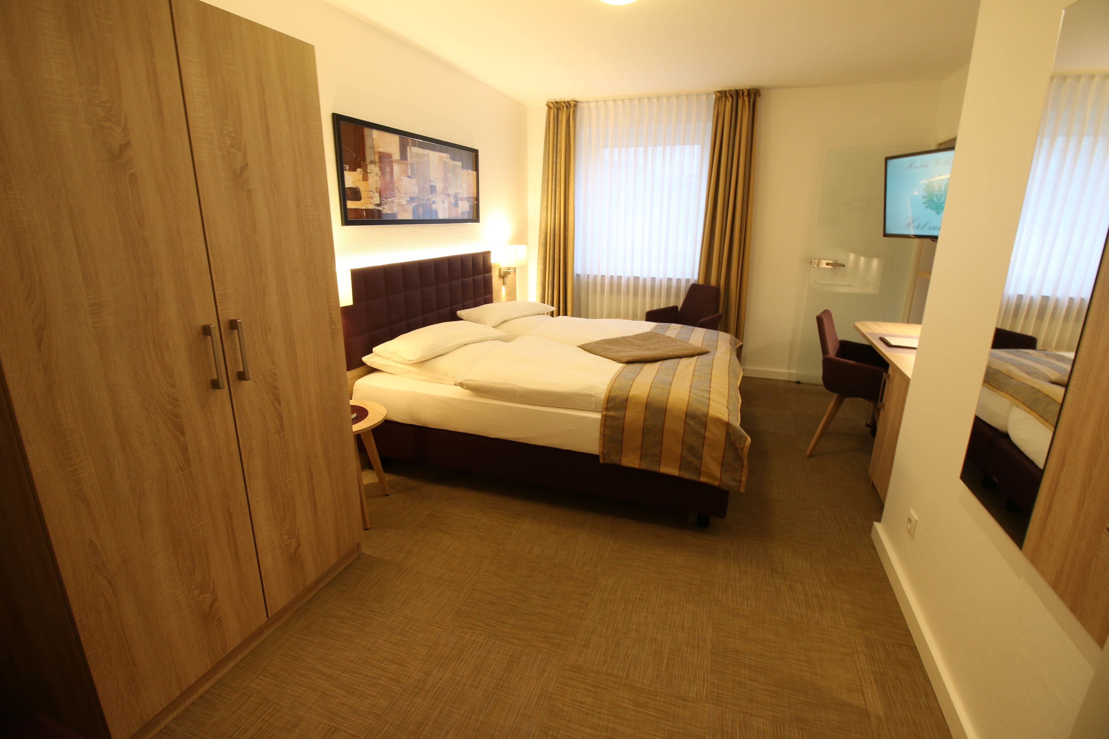 comfort double room | premium bedding, minibar, desk, soundproofing