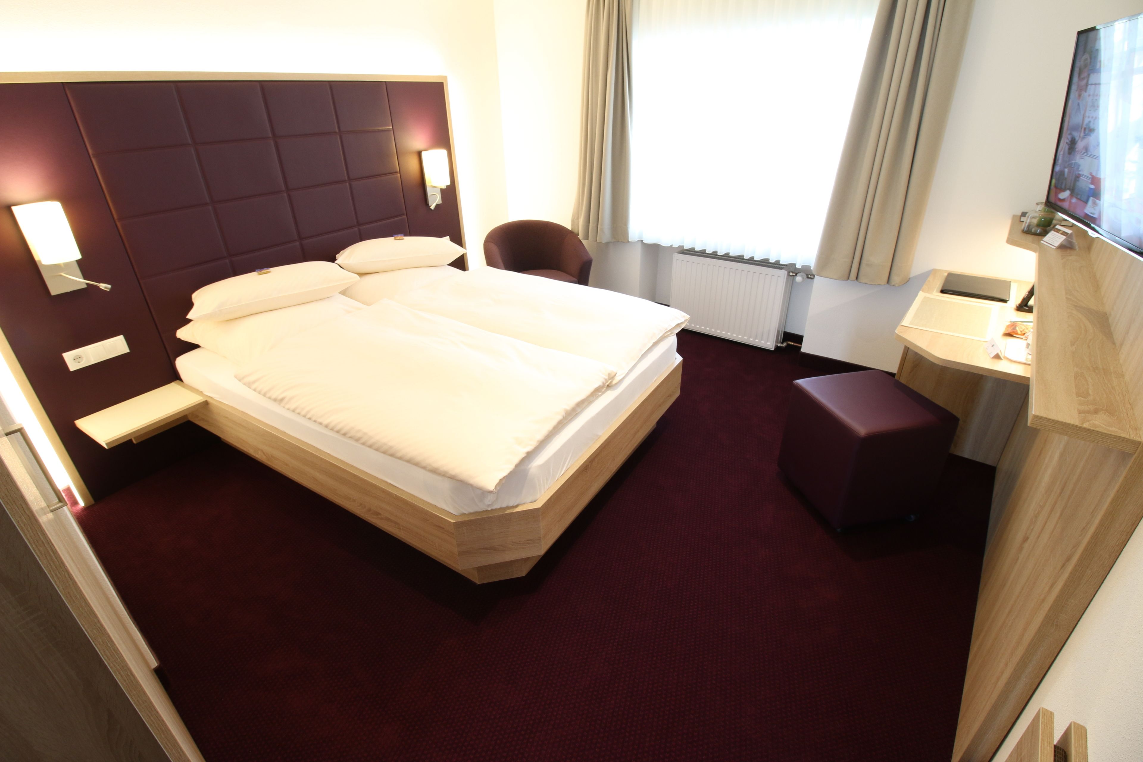 standard double room | premium bedding, minibar, desk, soundproofing