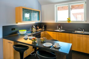Full-sized fridge, stovetop, coffee/tea maker, electric kettle - Resort Schloss Auerstedt (Bad Sulza)