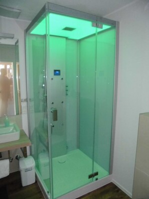 Premium Double Room, Non Smoking | Bathroom shower - Hotel Roeb (Nideggen)